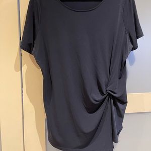 INC Navy Blue Short Sleeve Top